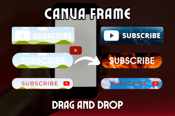 Download Subscribe Button Canva Frame - Subscribe button Collection