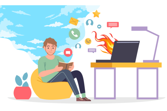 Download Break from Social Media. Man Stop Online - Online Collection