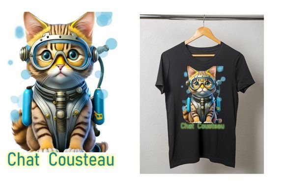 Download Chat Cousteau Funny Cat Png - Chat Collection