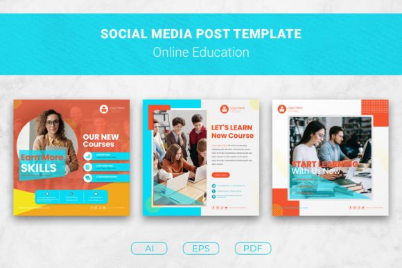 Download Online Education Social Media Posts - Online Collection