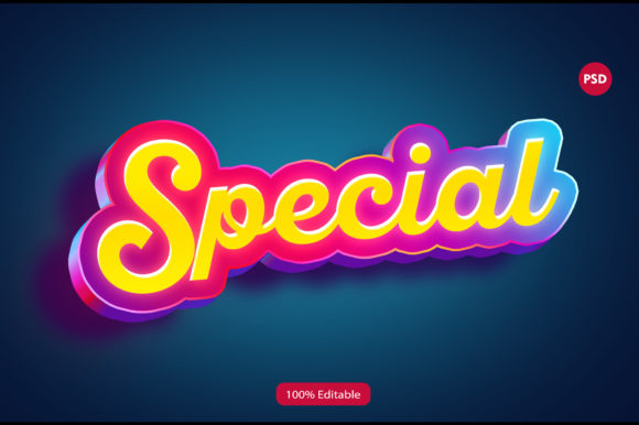 Download 3D Special Text Effect PSD - Premium Resources
